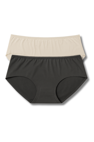 M & L Size | Seamless Hipster Panty for Women | Pack of 2 | Soft Elastic, Mid-Rise & No Visible Lines