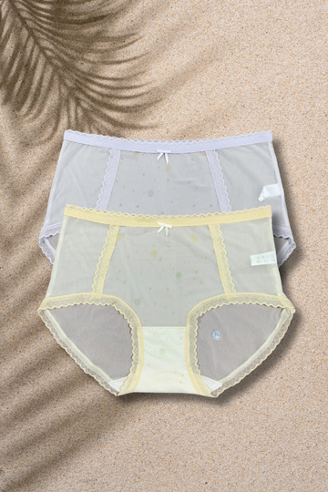 M & L Size | Seamless Air Panty for Women | Ultra-Thin, Breathable & Quick Dry | Cute Bow Design