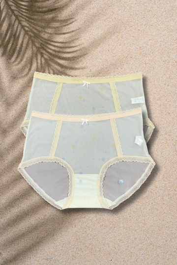 M & L Size | Seamless Air Panty for Women | Ultra-Thin, Breathable & Quick Dry | Cute Bow Design