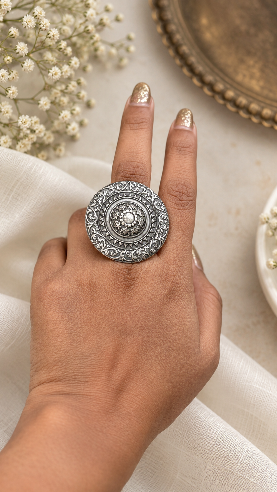 Royal Heritage Mandala Ring
