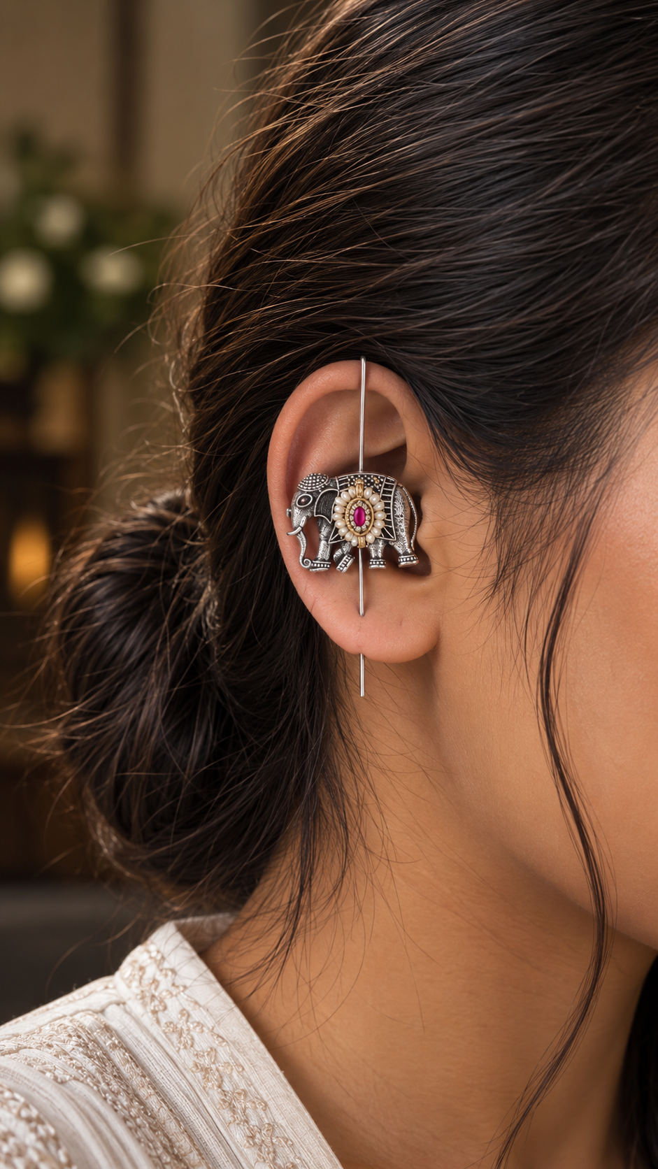 Gajraj Royal Elephant Earcuffs