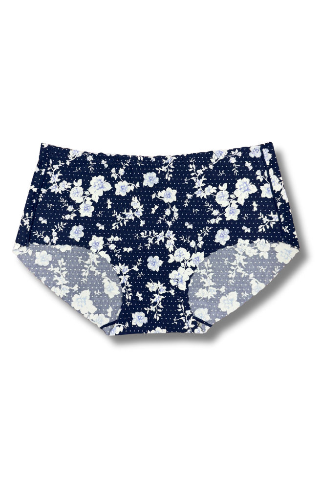 Plus Size Seamless Printed Panties 👙 | Mid-Rise Hipster | Super Stretchable Comfort (2XL/3XL, Pack of 2)