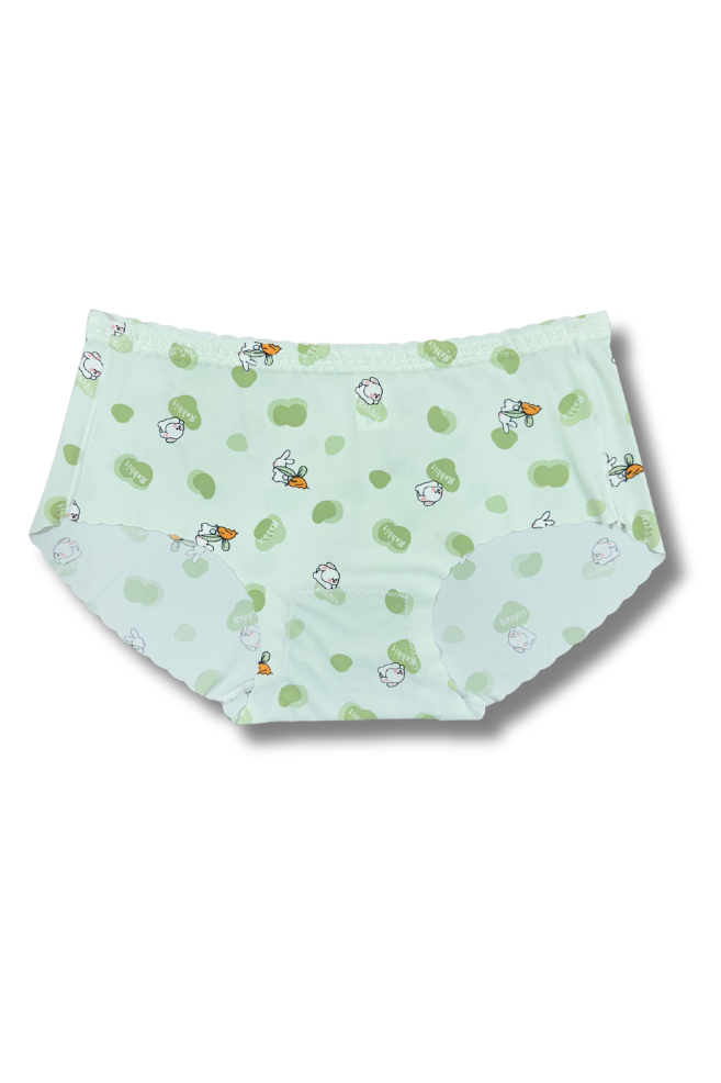 (Fits M–L)Seamless Printed Panties 👙 | Mid-Rise Hipster | Super Stretchable Comfort (Pack of 2)