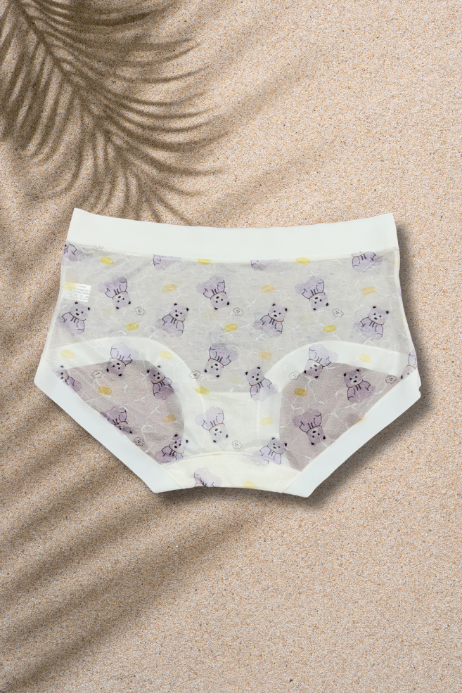 M & L Size | Limited Edition Seamless Panda Print Air Panties | Super Thin, Breathable & Full Coverage