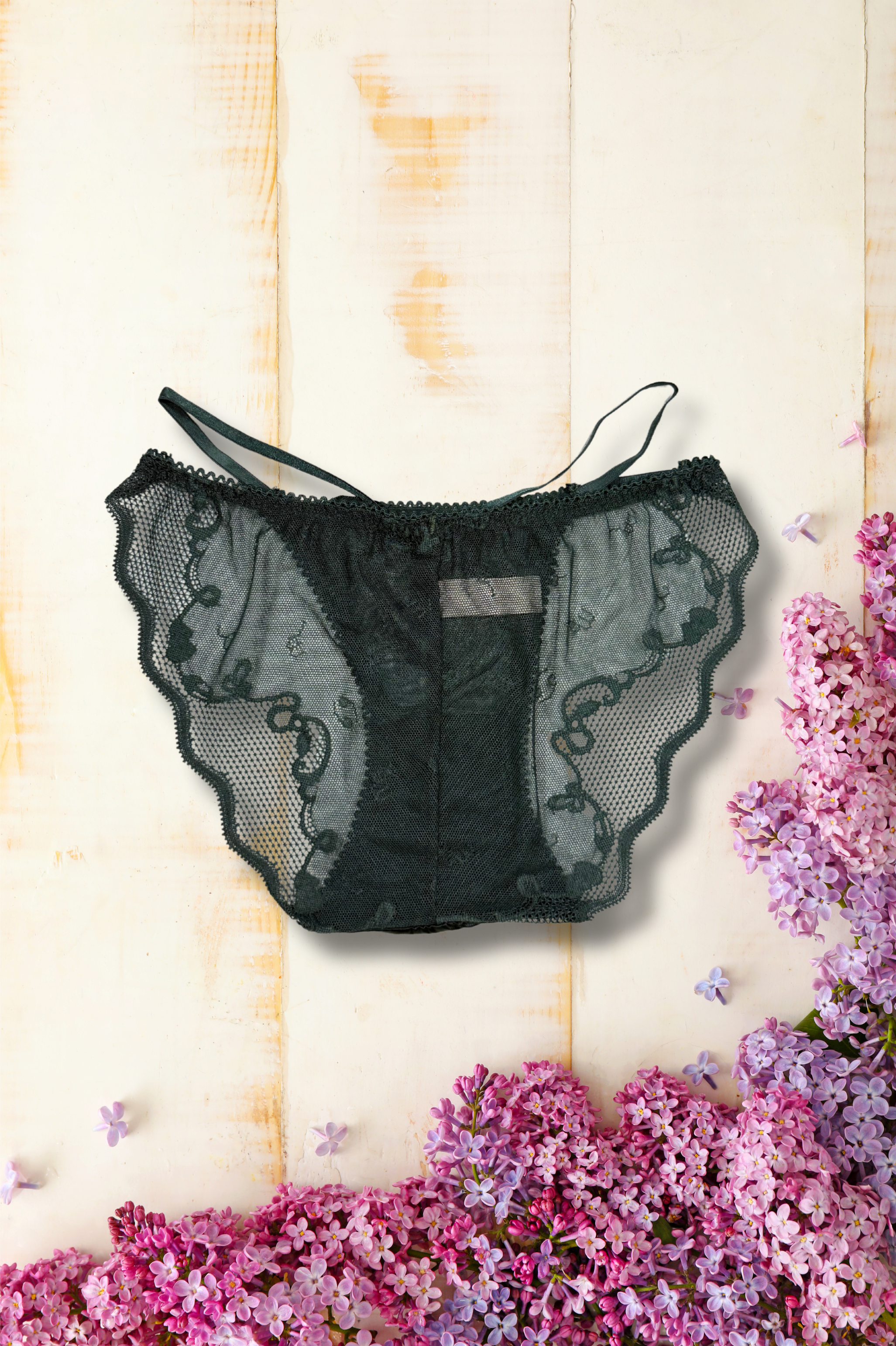 S/M Lace Temptation Intimate Wear | Fancy Stretchy Mesh Panty | 1 PC Pack