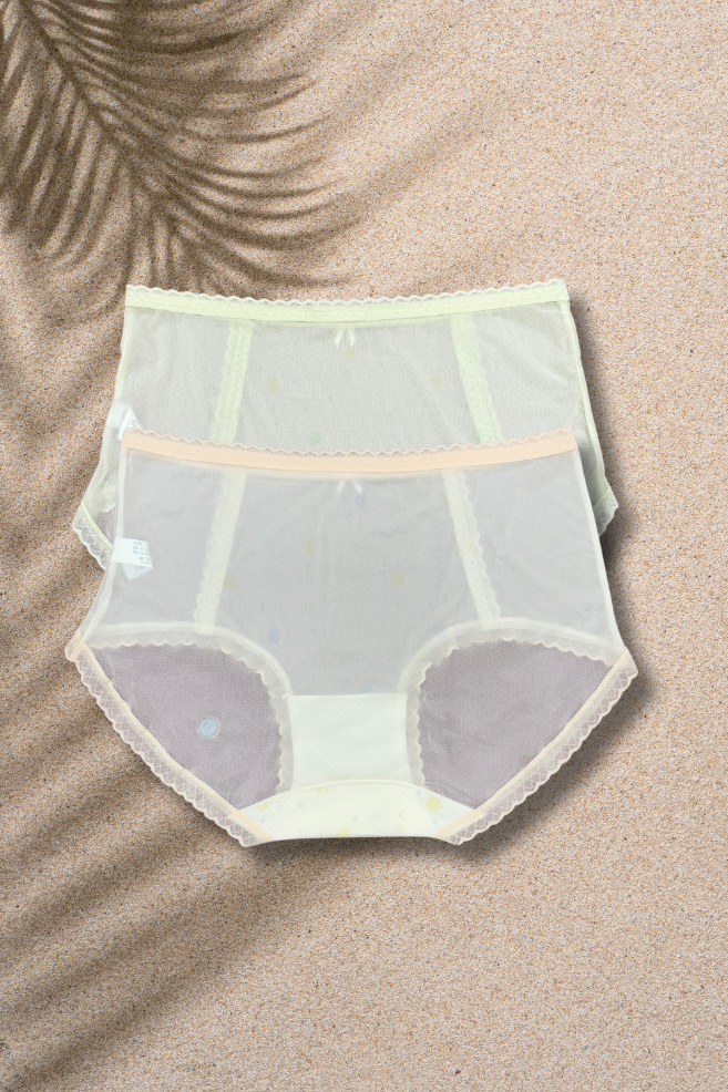 M & L Size | Seamless Air Panty for Women | Ultra-Thin, Breathable & Quick Dry | Cute Bow Design