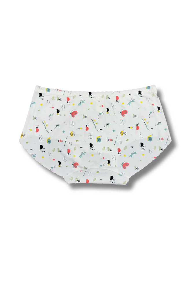 (Fits M–L)Seamless Printed Panties 👙 | Mid-Rise Hipster | Super Stretchable Comfort (Pack of 2)