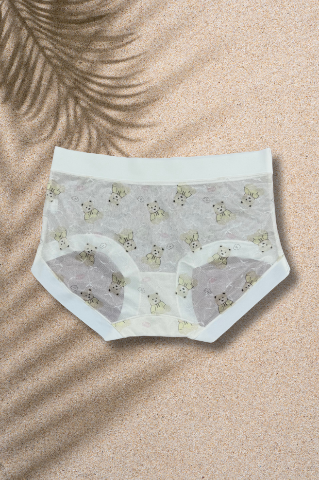 M & L Size | Limited Edition Seamless Panda Print Air Panties | Super Thin, Breathable & Full Coverage