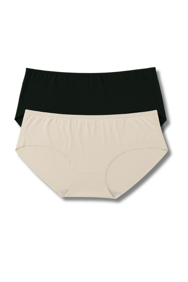 XL & XXL Size | Seamless Hipster Panty for Women | Pack of 2 | Soft Elastic, Mid-Rise & No Visible Lines