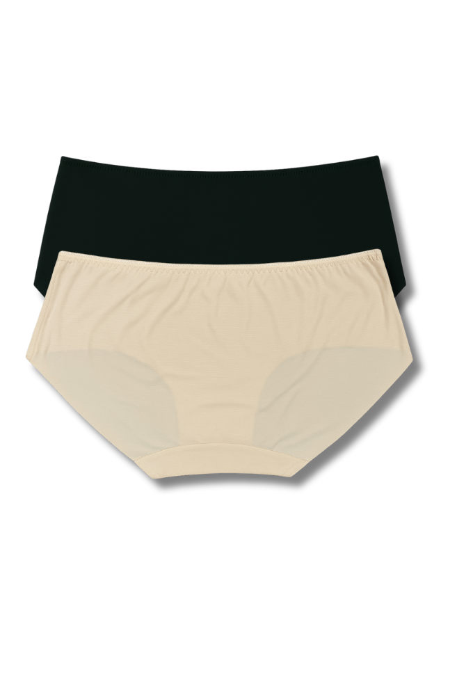 XL & XXL Size | Seamless Hipster Panty for Women | Pack of 2 | Soft Elastic, Mid-Rise & No Visible Lines
