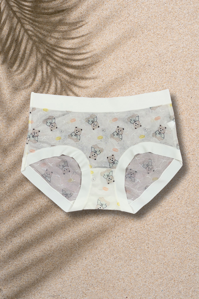 M & L Size | Limited Edition Seamless Panda Print Air Panties | Super Thin, Breathable & Full Coverage