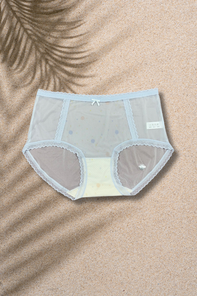 M & L Size | Seamless Air Panty for Women | Ultra-Thin, Breathable & Quick Dry | Cute Bow Design