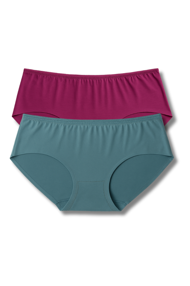 M & L Size | Seamless Hipster Panty for Women | Pack of 2 | Soft Elastic, Mid-Rise & No Visible Lines