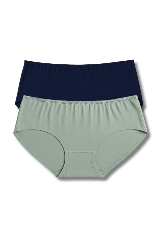 XL & XXL Size | Seamless Hipster Panty for Women | Pack of 2 | Soft Elastic, Mid-Rise & No Visible Lines