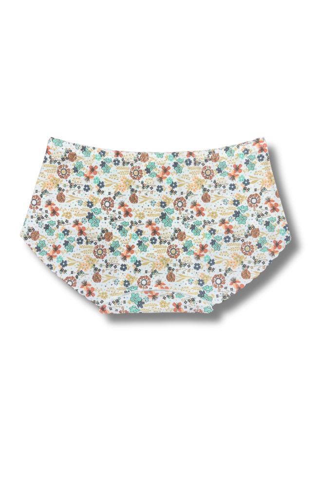 (Fits M–L)Seamless Printed Panties 👙 | Mid-Rise Hipster | Super Stretchable Comfort (Pack of 2)