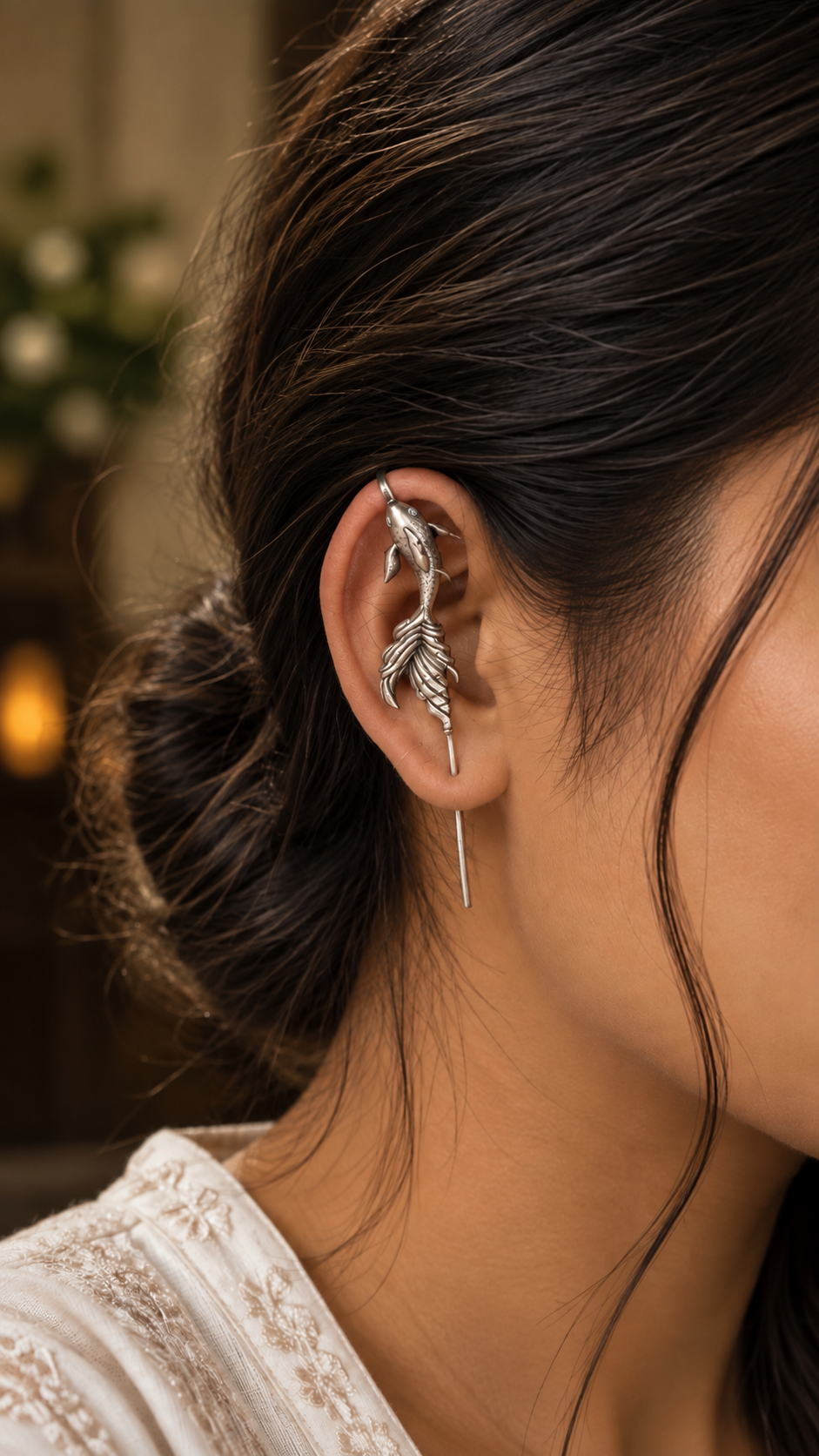 Matsya Fish Ear Cuffs