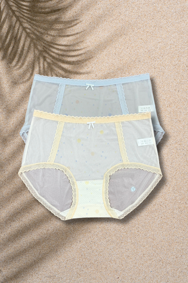 M & L Size | Seamless Air Panty for Women | Ultra-Thin, Breathable & Quick Dry | Cute Bow Design