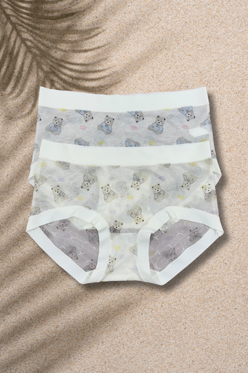 M & L Size | Limited Edition Seamless Panda Print Air Panties | Super Thin, Breathable & Full Coverage