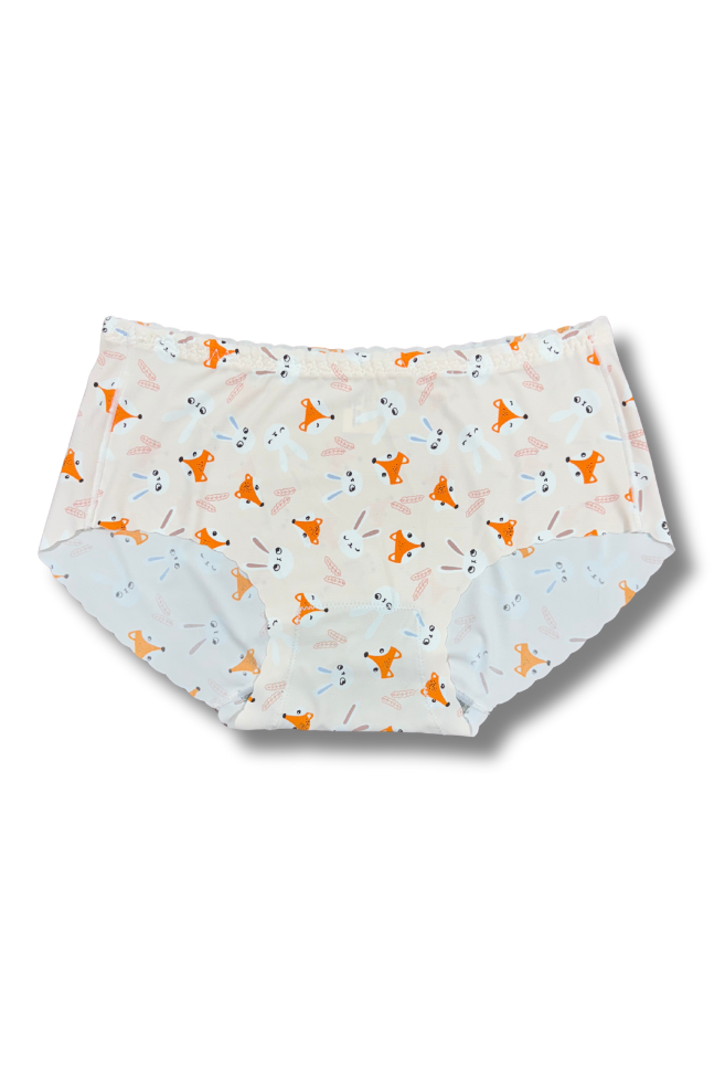 (Fits M–L)Seamless Printed Panties 👙 | Mid-Rise Hipster | Super Stretchable Comfort (Pack of 2)