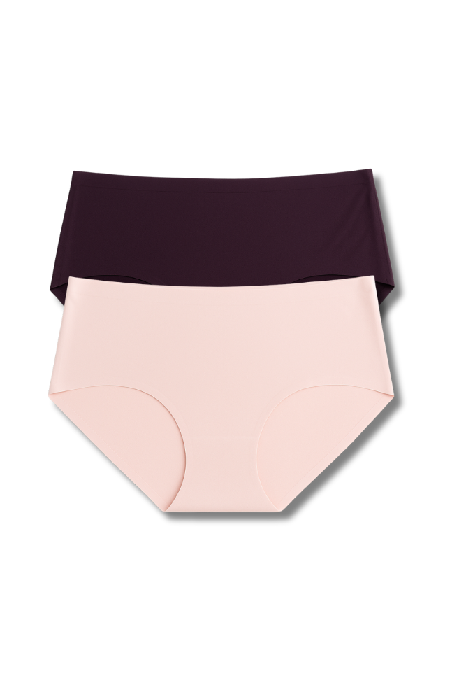 XL-2XL Seamless Panty Pack of 2 for Women | Super Stretchable, Lightweight, Mid-Rise Hipster | Daily Wear Comfort