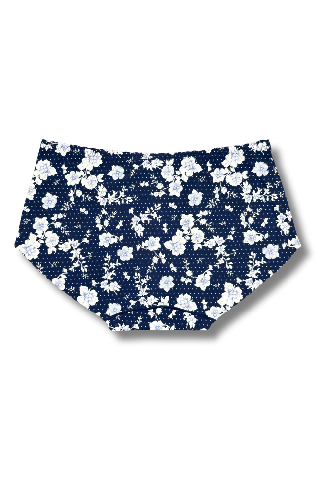 Plus Size Seamless Printed Panties 👙 | Mid-Rise Hipster | Super Stretchable Comfort (2XL/3XL, Pack of 2)