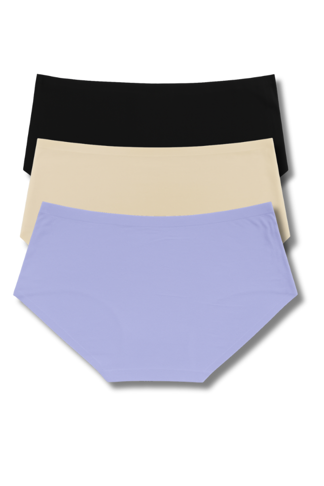 S Size Seamless Panties for Women | Pack of 3 | Invisible, Lightweight, No Panty Lines | Daily Wear