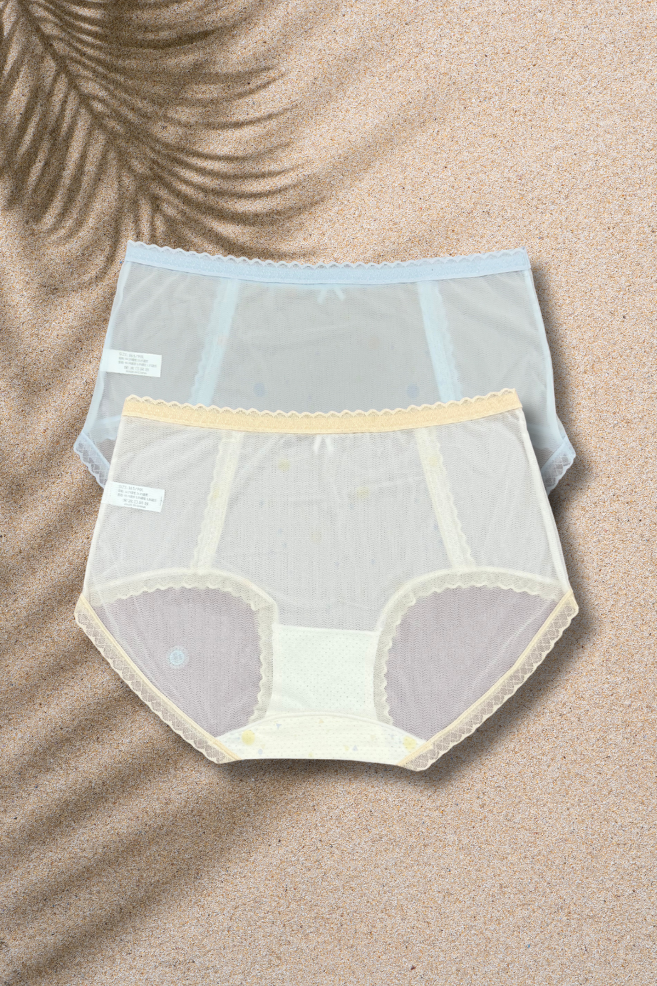 M & L Size | Seamless Air Panty for Women | Ultra-Thin, Breathable & Quick Dry | Cute Bow Design