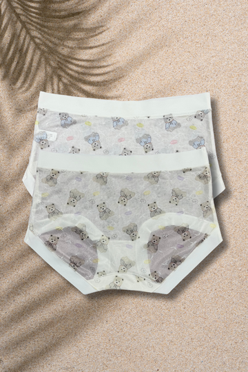 M & L Size | Limited Edition Seamless Panda Print Air Panties | Super Thin, Breathable & Full Coverage