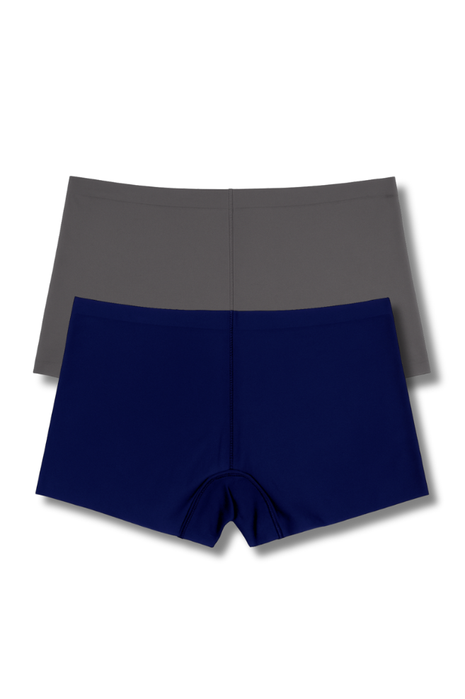 Fits M, L & XL Free Size Seamless Boy Shorts Panties for Women | Pack of 2 | High Rise, Full Coverage