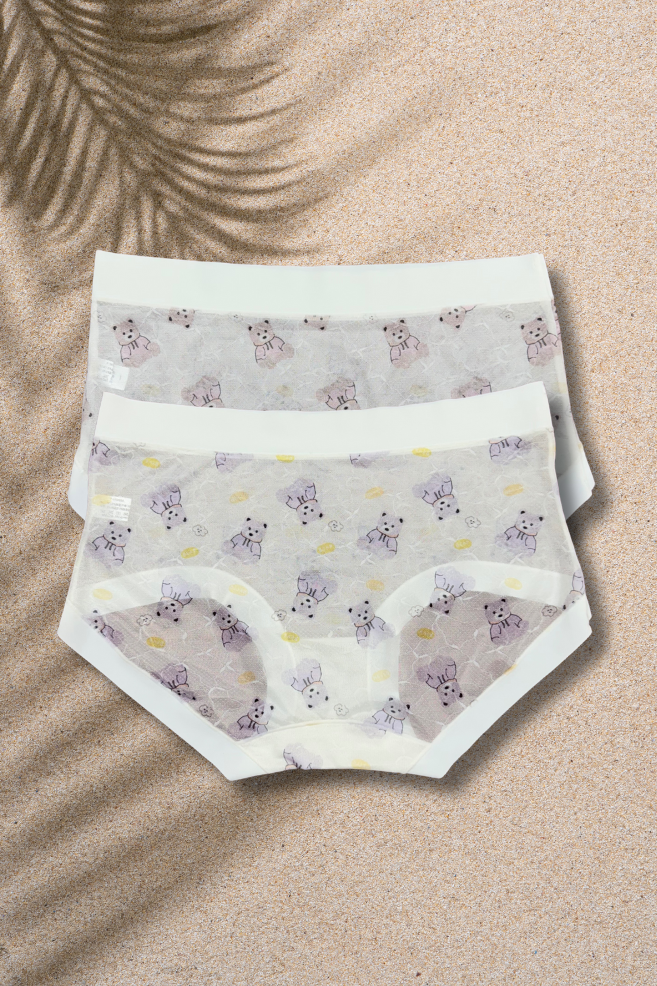 M & L Size | Limited Edition Seamless Panda Print Air Panties | Super Thin, Breathable & Full Coverage