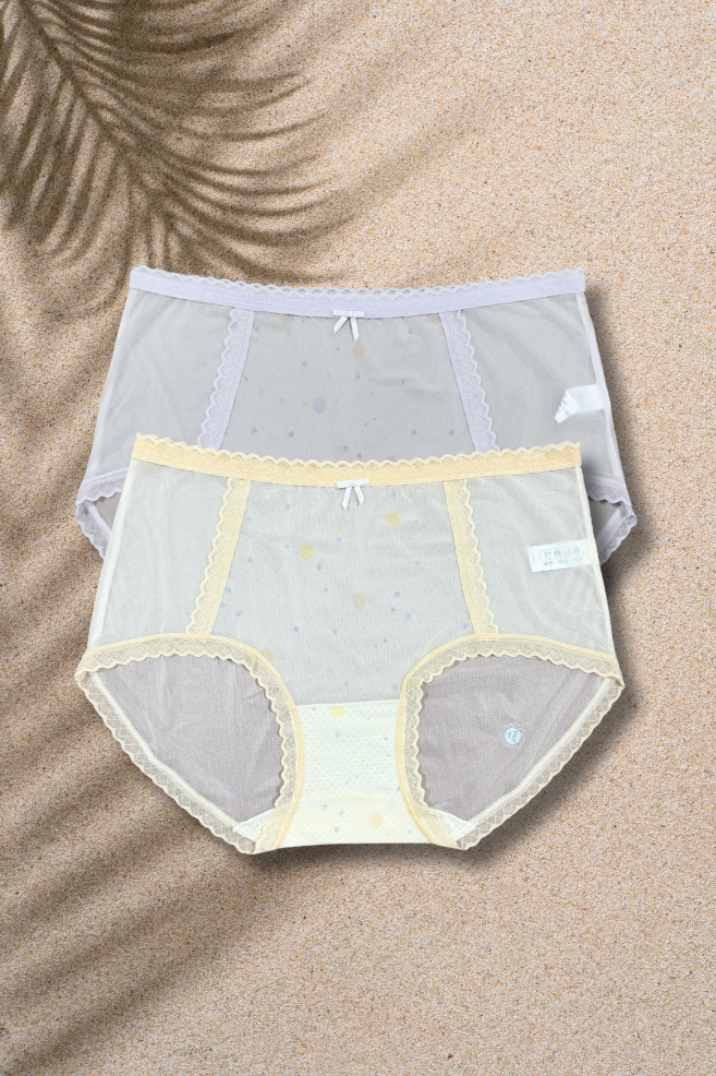 M & L Size | Seamless Air Panty for Women | Ultra-Thin, Breathable & Quick Dry | Cute Bow Design