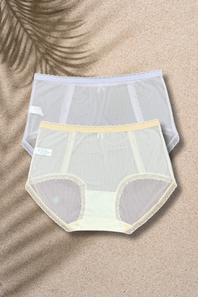 M & L Size | Seamless Air Panty for Women | Ultra-Thin, Breathable & Quick Dry | Cute Bow Design