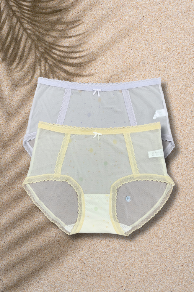 M & L Size | Seamless Air Panty for Women | Ultra-Thin, Breathable & Quick Dry | Cute Bow Design