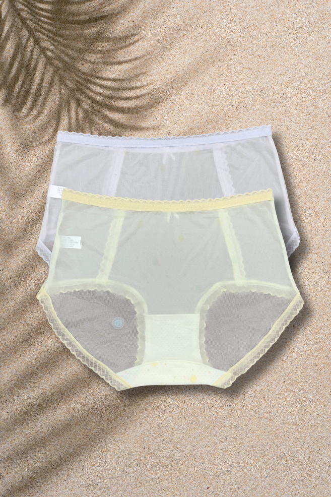 M & L Size | Seamless Air Panty for Women | Ultra-Thin, Breathable & Quick Dry | Cute Bow Design
