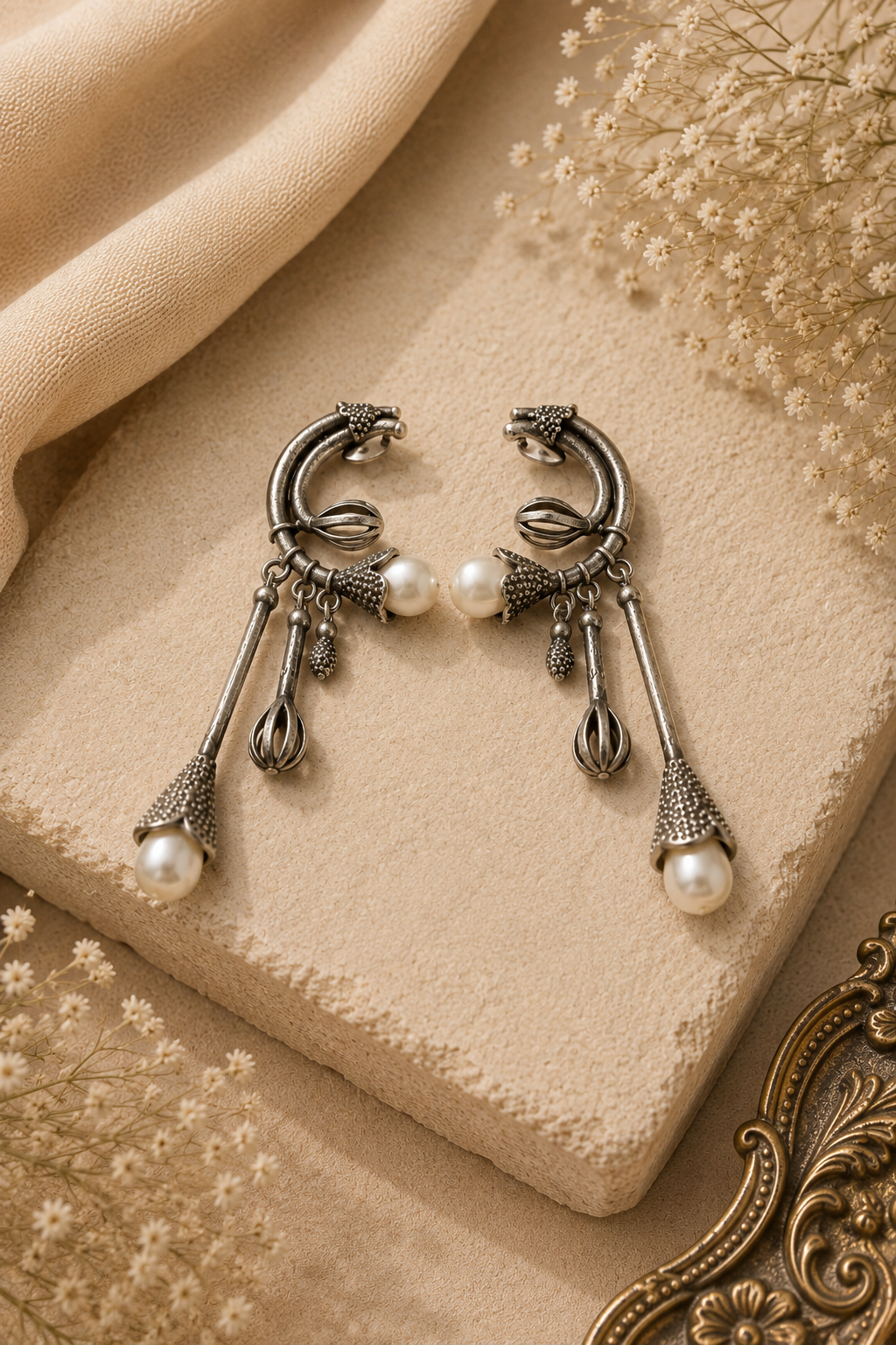 Kamalika Pearl Drop Earrings