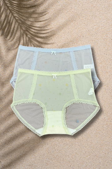 M & L Size | Seamless Air Panty for Women | Ultra-Thin, Breathable & Quick Dry | Cute Bow Design