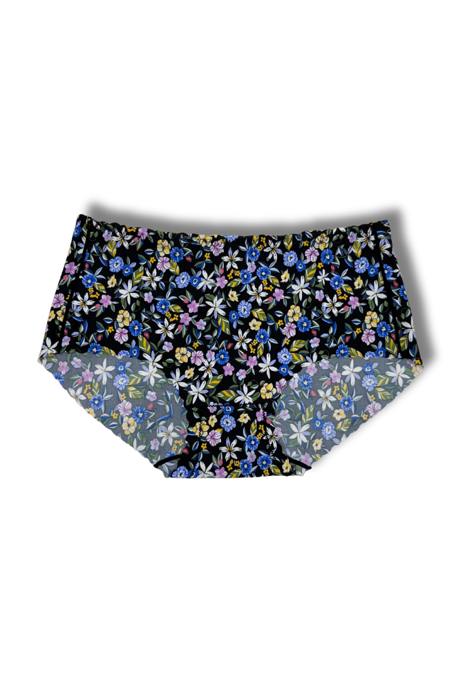 Plus Size Seamless Printed Panties 👙 | Mid-Rise Hipster | Super Stretchable Comfort (2XL/3XL, Pack of 2)