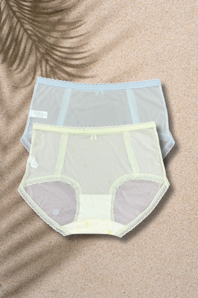 M & L Size | Seamless Air Panty for Women | Ultra-Thin, Breathable & Quick Dry | Cute Bow Design