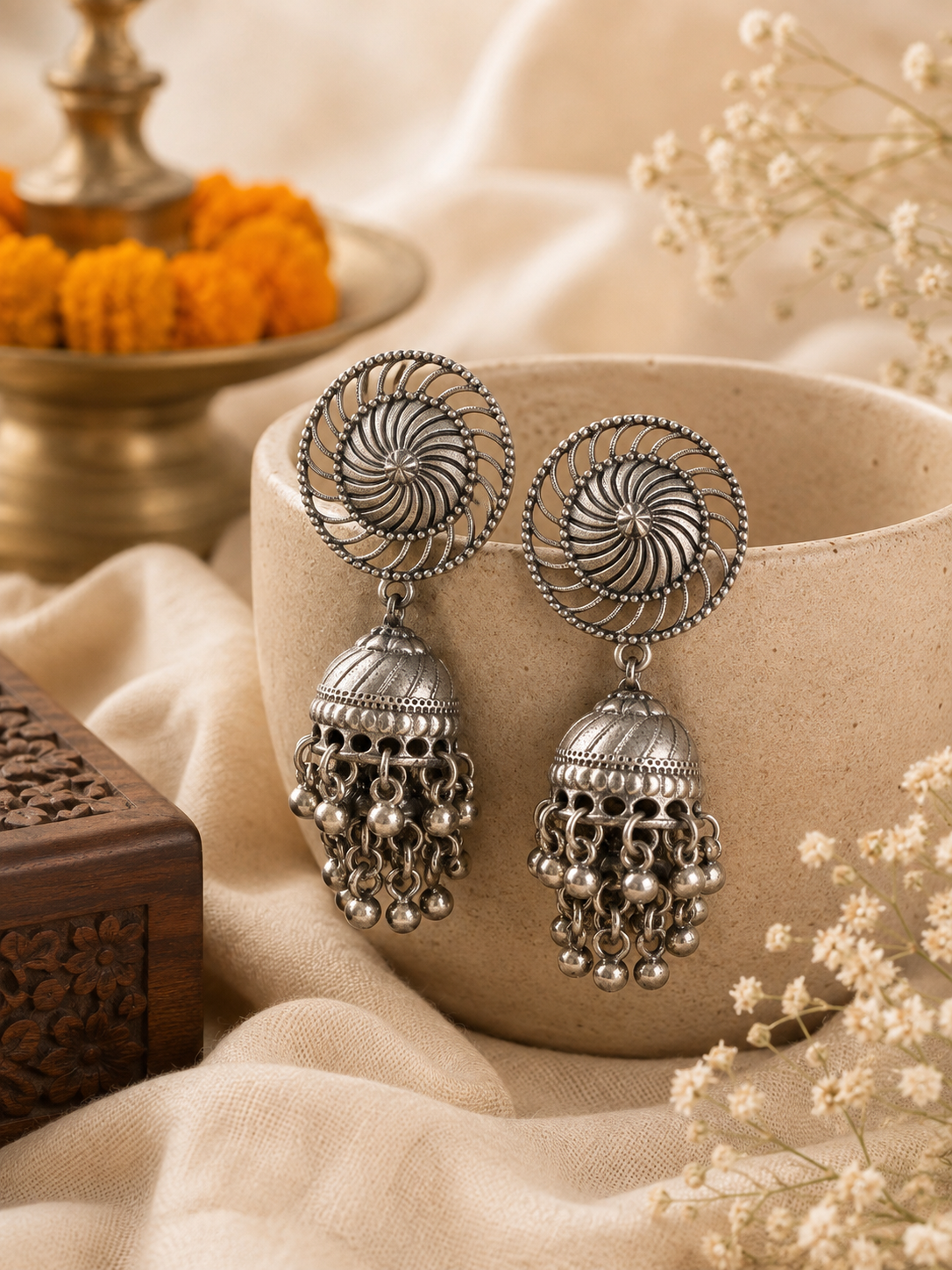Surya Phool Jhumkas