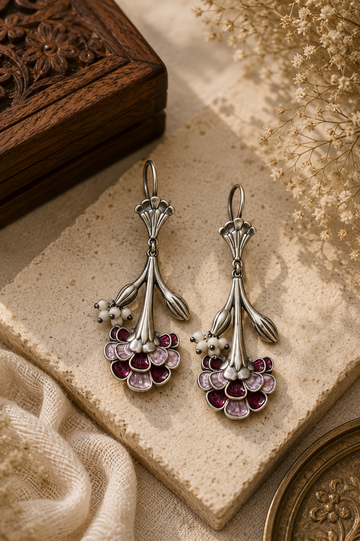 Gulnaar Floral Drop Earrings
