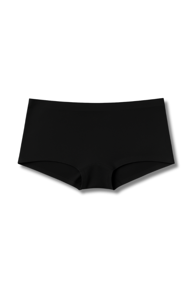 Fits M, L & XL Free Size Seamless Boy Shorts Panties for Women | Pack of 2  | High Rise, Full Coverage