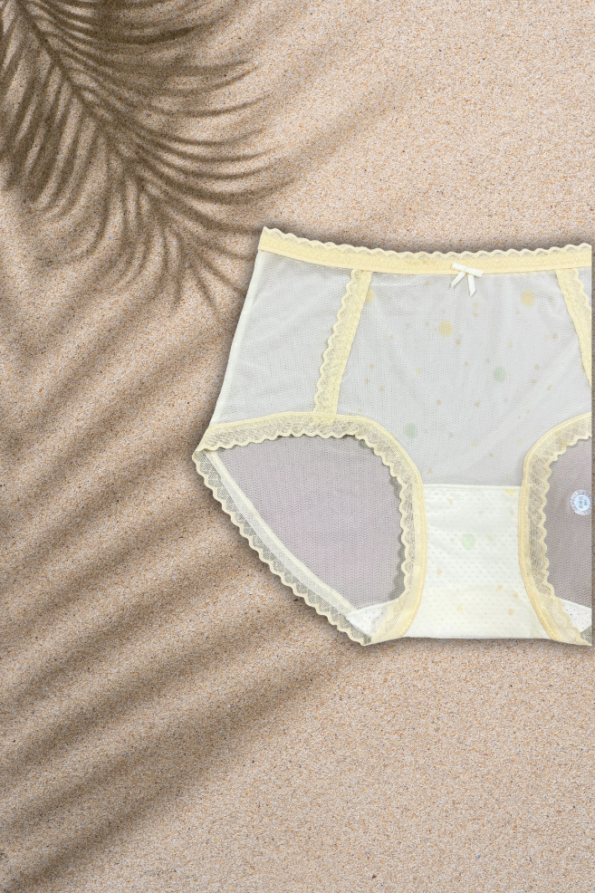 M & L Size | Seamless Air Panty for Women | Ultra-Thin, Breathable & Quick Dry | Cute Bow Design