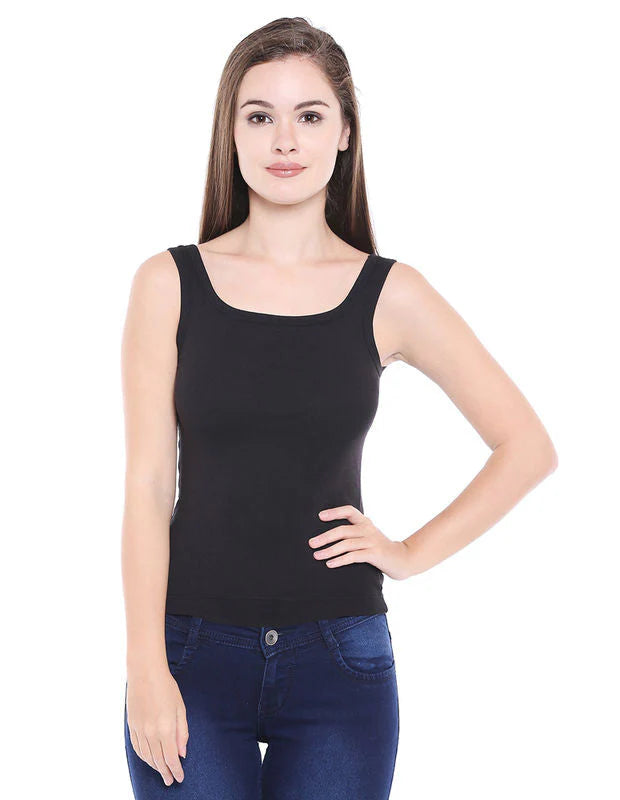 DAILYWEAR BODYCARE SLIP - Broad Straps U Neck Camisole - 44S