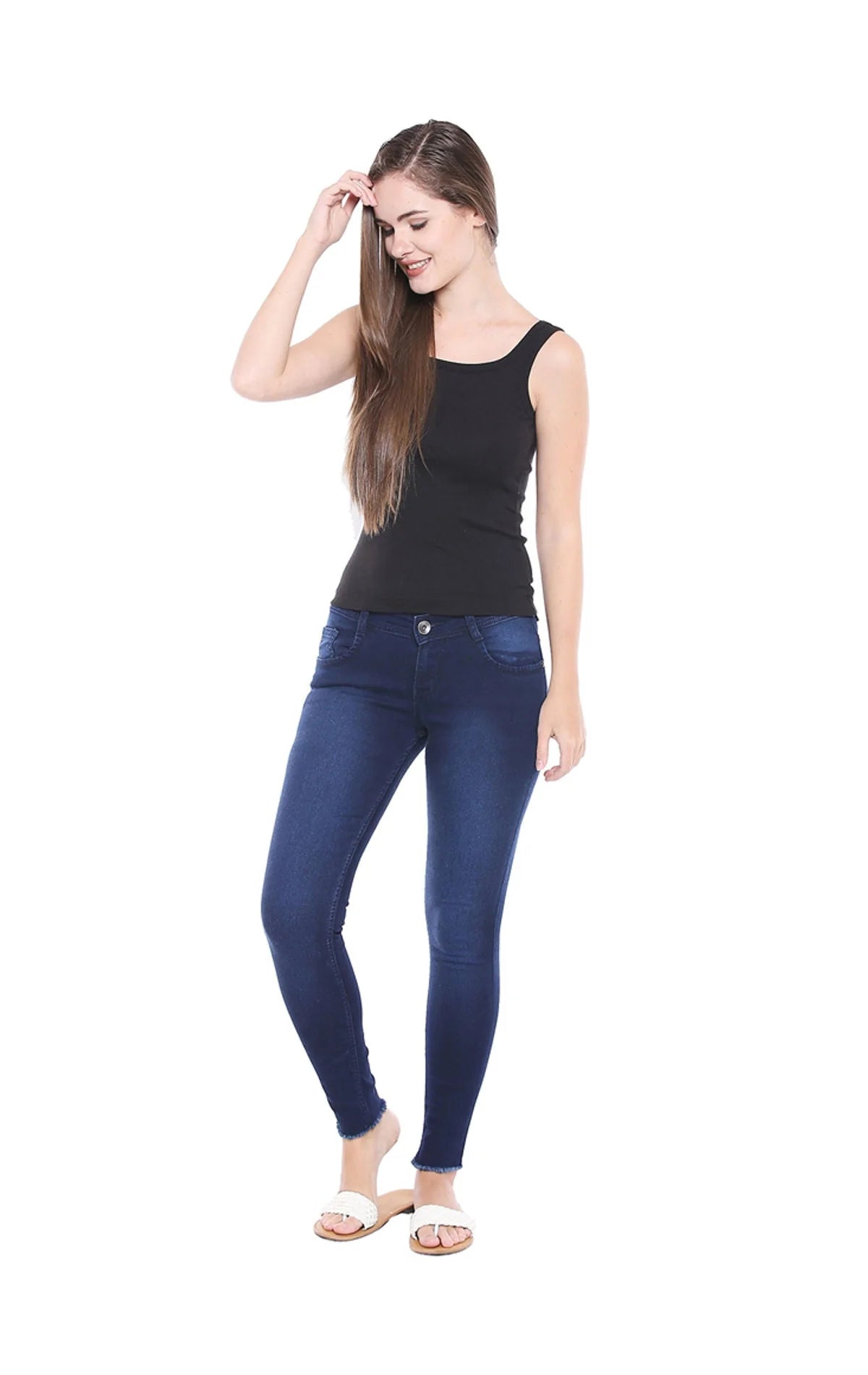 DAILYWEAR BODYCARE SLIP - Broad Straps U Neck Camisole - 44S