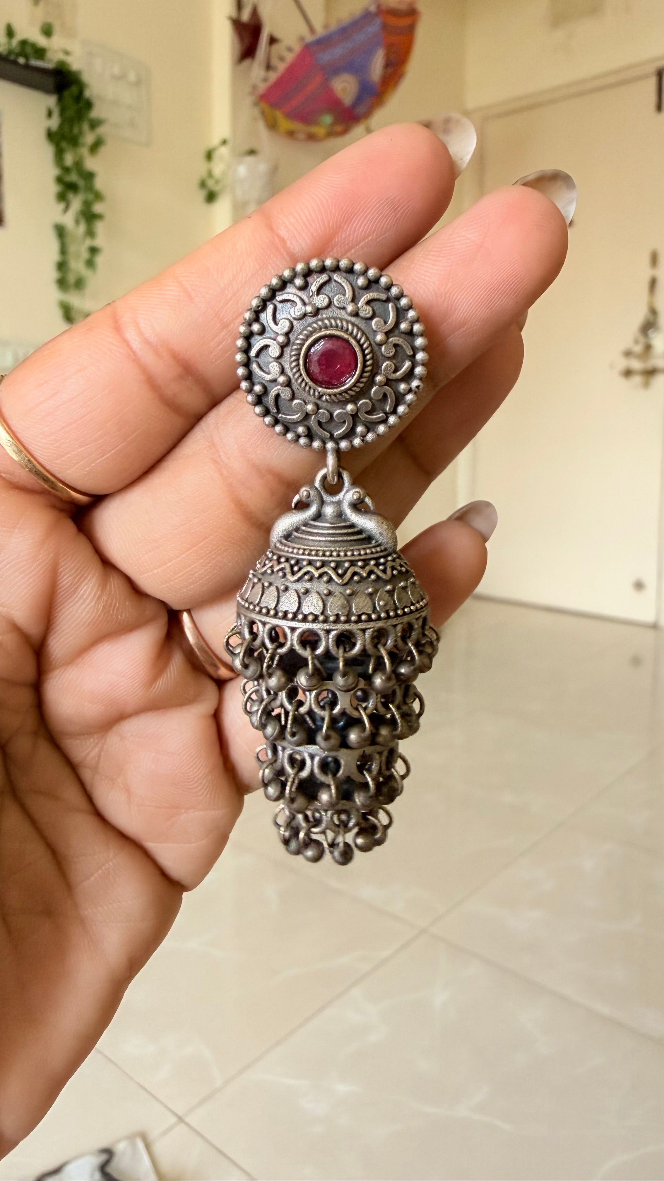 Gulnaar Cascade Jhumkas