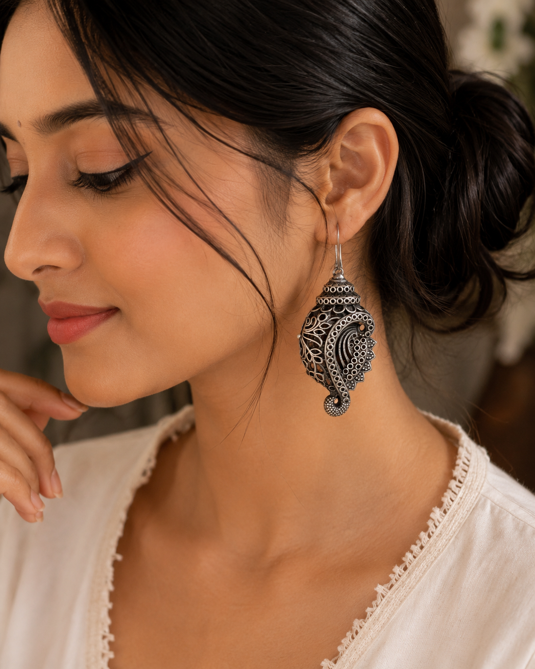 Mehfil Paisley Drops Earring