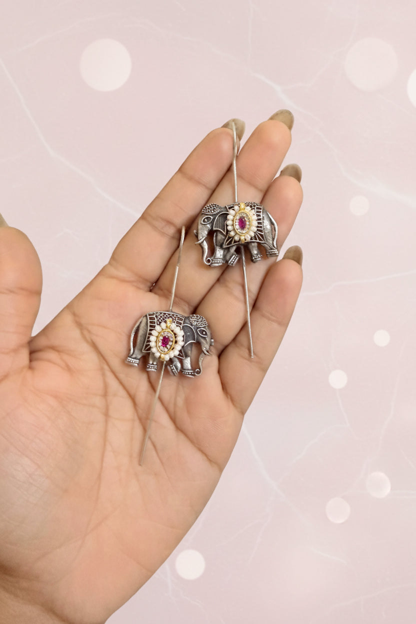 Gajraj Royal Elephant Earcuffs