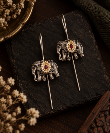 Gajraj Royal Elephant Earcuffs
