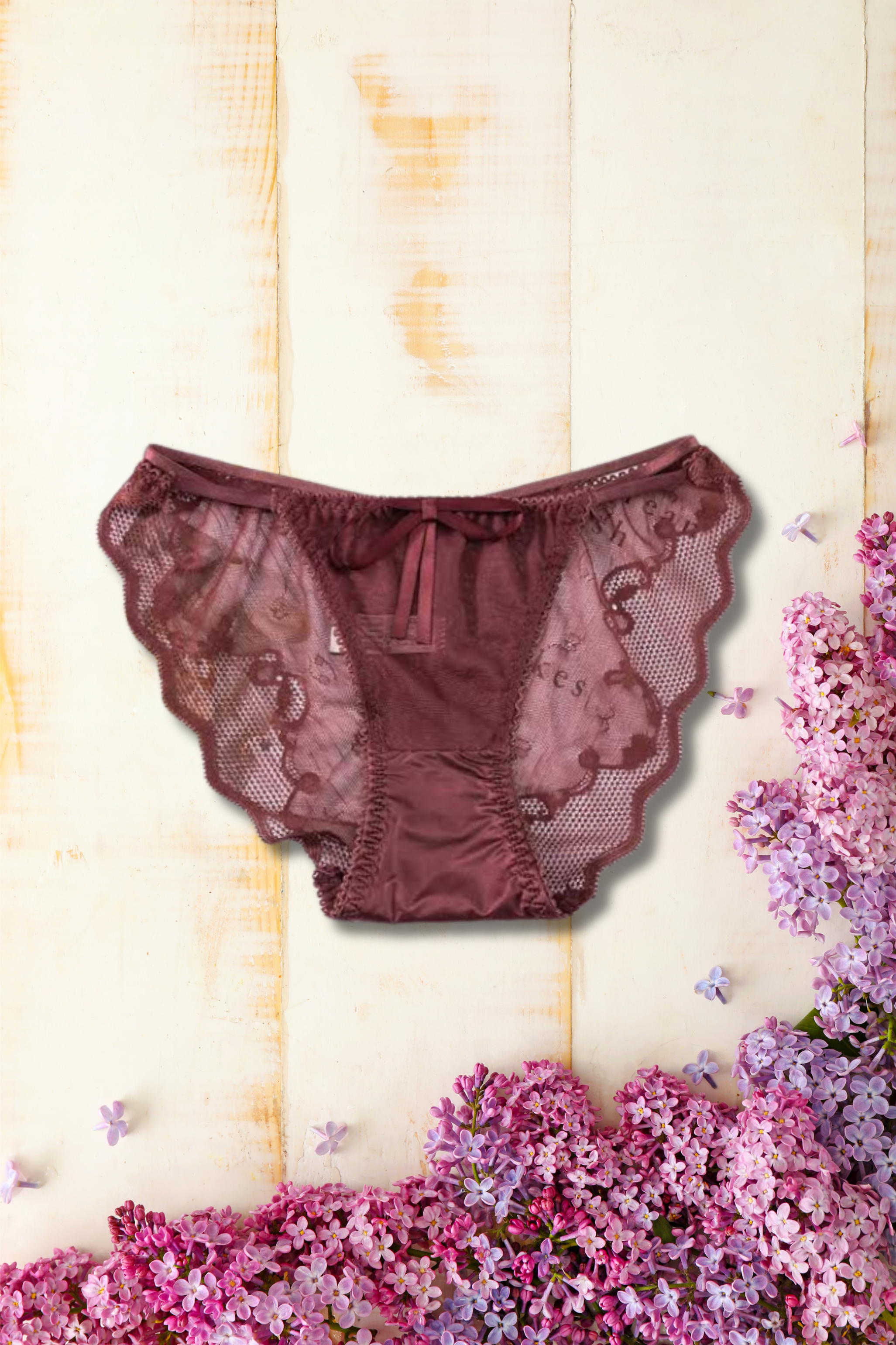 S/M Lace Temptation Intimate Wear | Fancy Stretchy Mesh Panty | 1 PC Pack