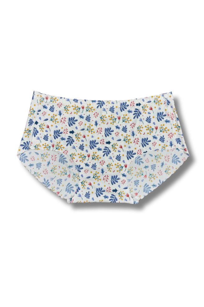 (Fits M–L)Seamless Printed Panties 👙 | Mid-Rise Hipster | Super Stretchable Comfort (Pack of 2)